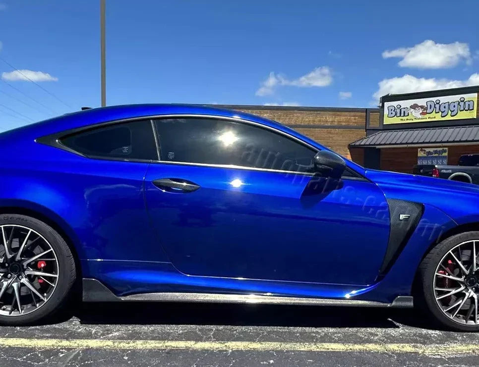 Carbon Fiber Side Skirt Extension - Lexus RC-F.