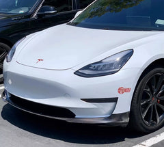 Carbon Fiber Front Lip Splitter - Tesla Model 3.
