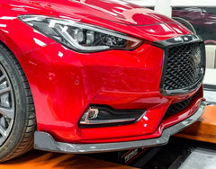 Carbon Fiber Front Splitter Lip - Infiniti Q60 Coupe 2016-2021.