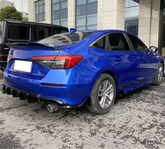 Gloss Black Rear Diffuser Spat - 22-24 Honda Civic 11th Gen.