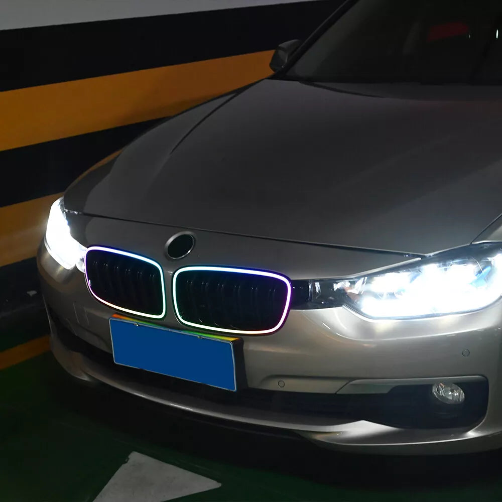 LED Light Front Kidney Grille - BMW F30 3 Series 2013-2018.