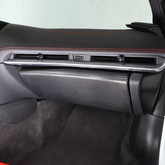 Carbon Fiber Passenger Glove Box Cover Trim - Corvette C8.