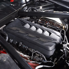Carbon Fiber Engine Cover Side Trim - Corvette C8.