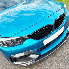 Carbon Fiber Front Upper Splitters - BMW F32 / F33 / F36 4 Series.