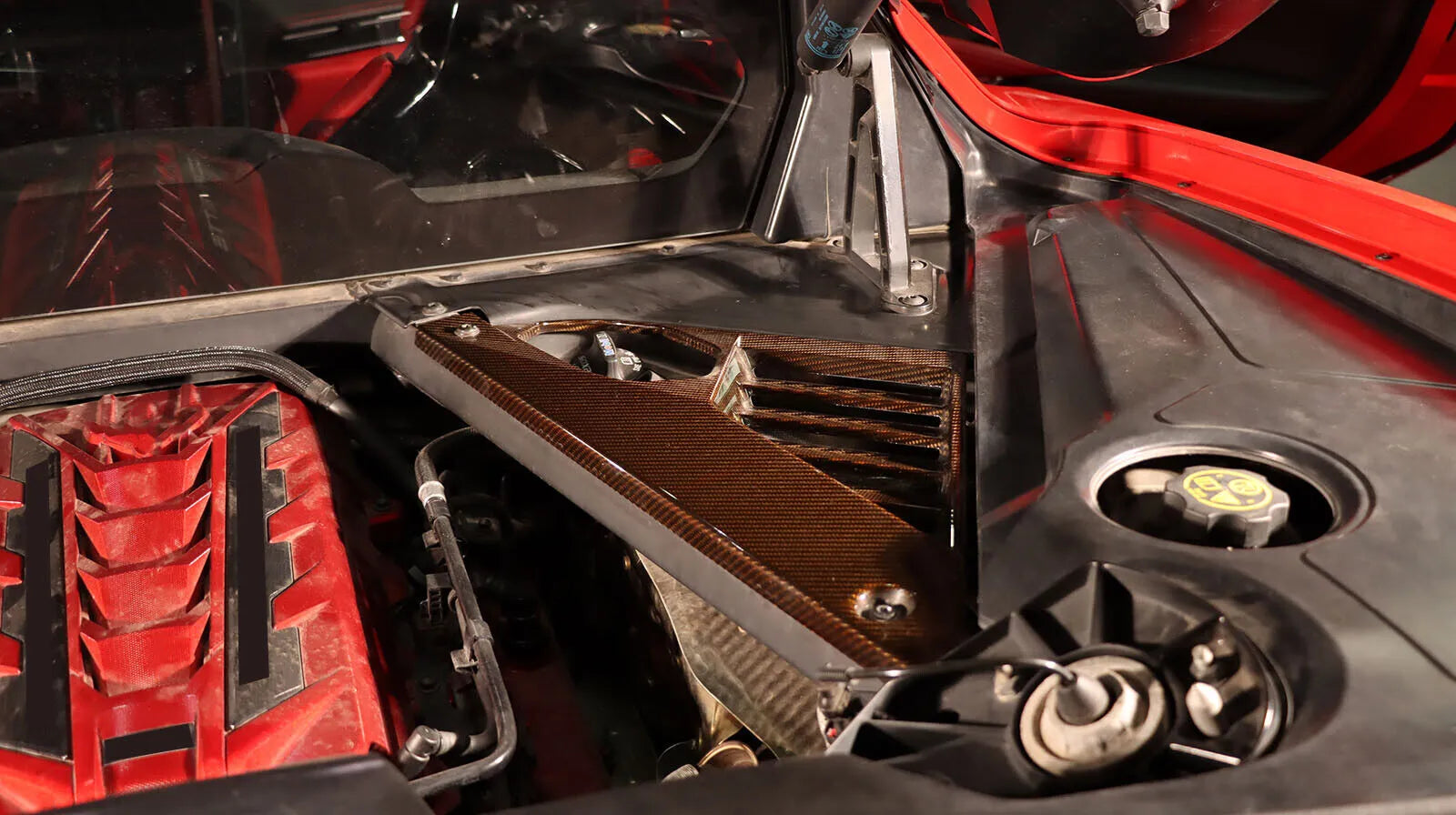 Carbon Fiber Engine Bay Panel Cover - Corvette C8 20-25.