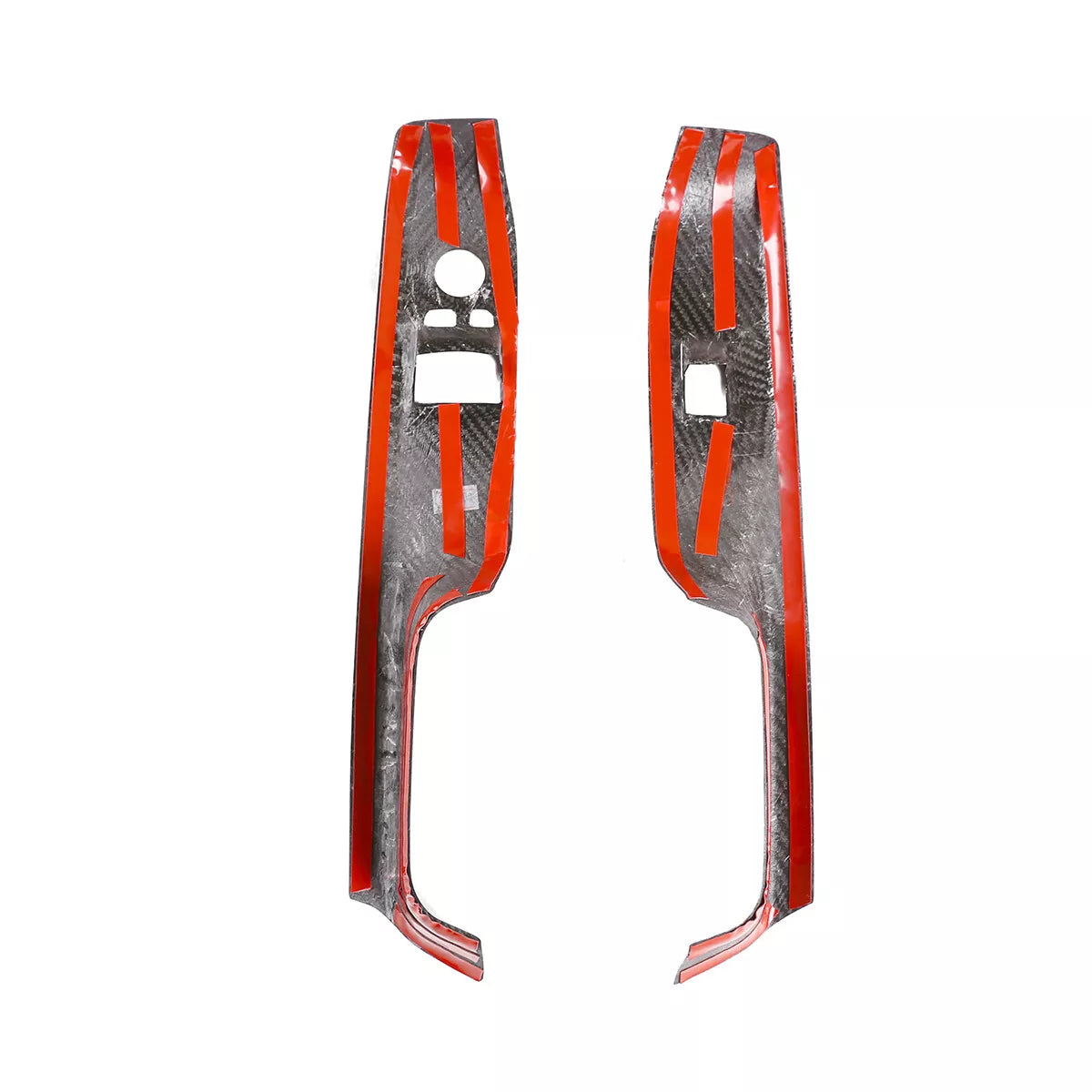 Carbon Fiber Interior Window Lift Panel Trim - Toyota GR Supra 2019-2023.