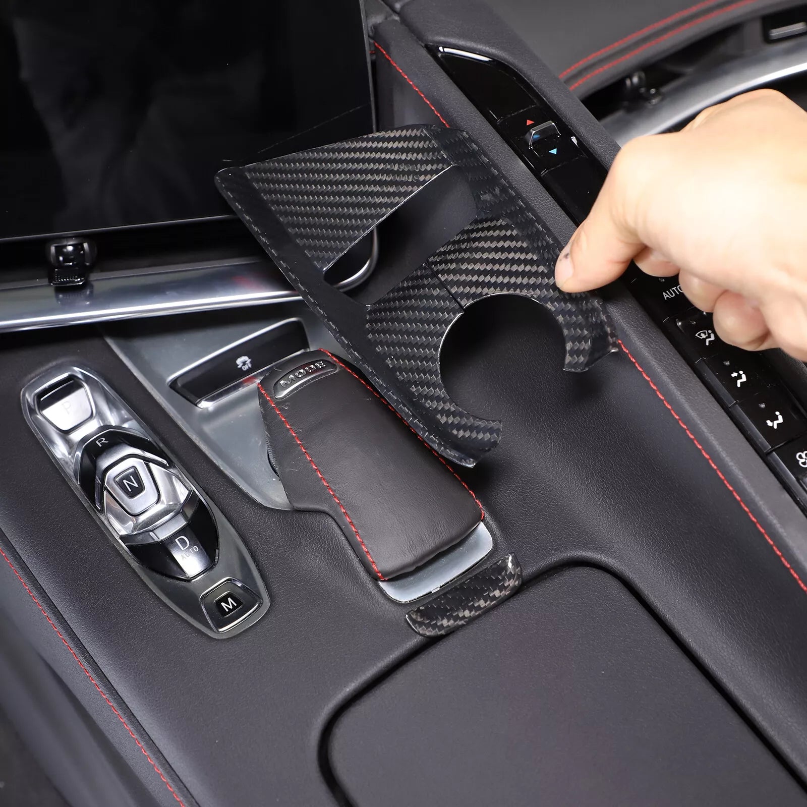 Carbon Fiber Mode Selector Knob Base Cover - Corvette C8 2020-2024.