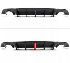 Gloss Black Rear Diffuser w/ LED - 15-23 Dodge Charger.