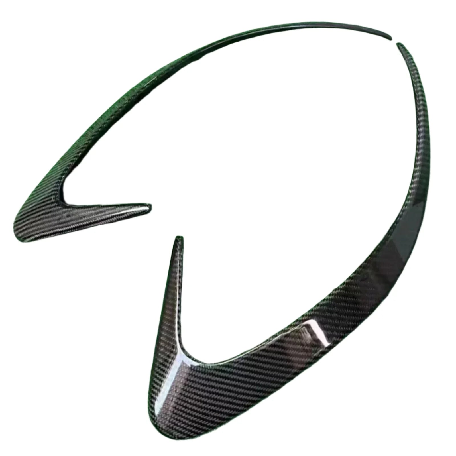 Carbon Rear Bumper Fins Vents Trim - Mercedes Benz C292 Coupe GLE63 GLE43 2015-17.