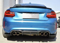 MT Style Carbon Fiber Rear diffuser - 2017-2021 BMW F87 M2.