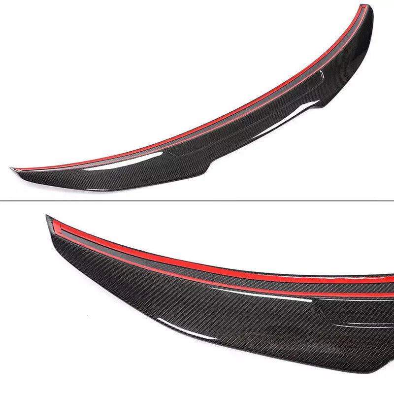 PSM Style Carbon Fiber Trunk Spoiler - 2014-23 Infiniti Q50 Q50S Sedan.