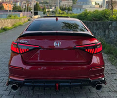 LED Sequential Smoked Tail Lights Upgrade - Honda Civic 11th Gen Sedan 2022-2024.