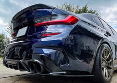 M Sport Gloss Black Rear Diffuser - BMW G20 3 Series prelci M Sport.
