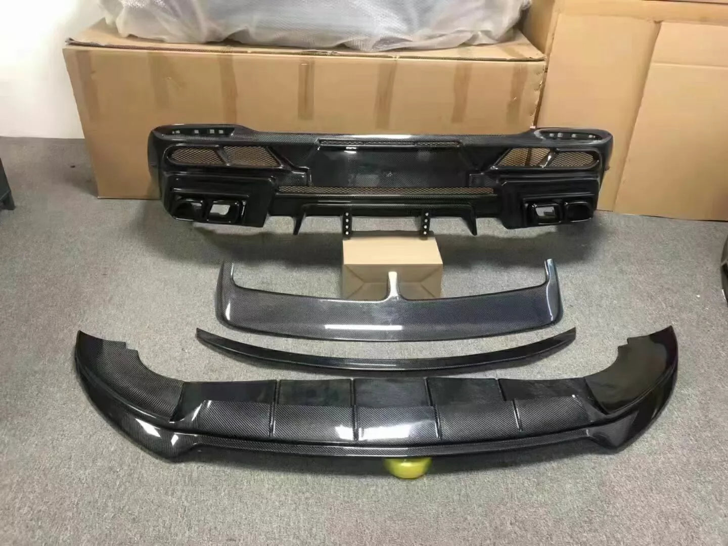 Carbon Fiber Aerodynamic Kit (4pc) - Mercedes GlE Coupe.