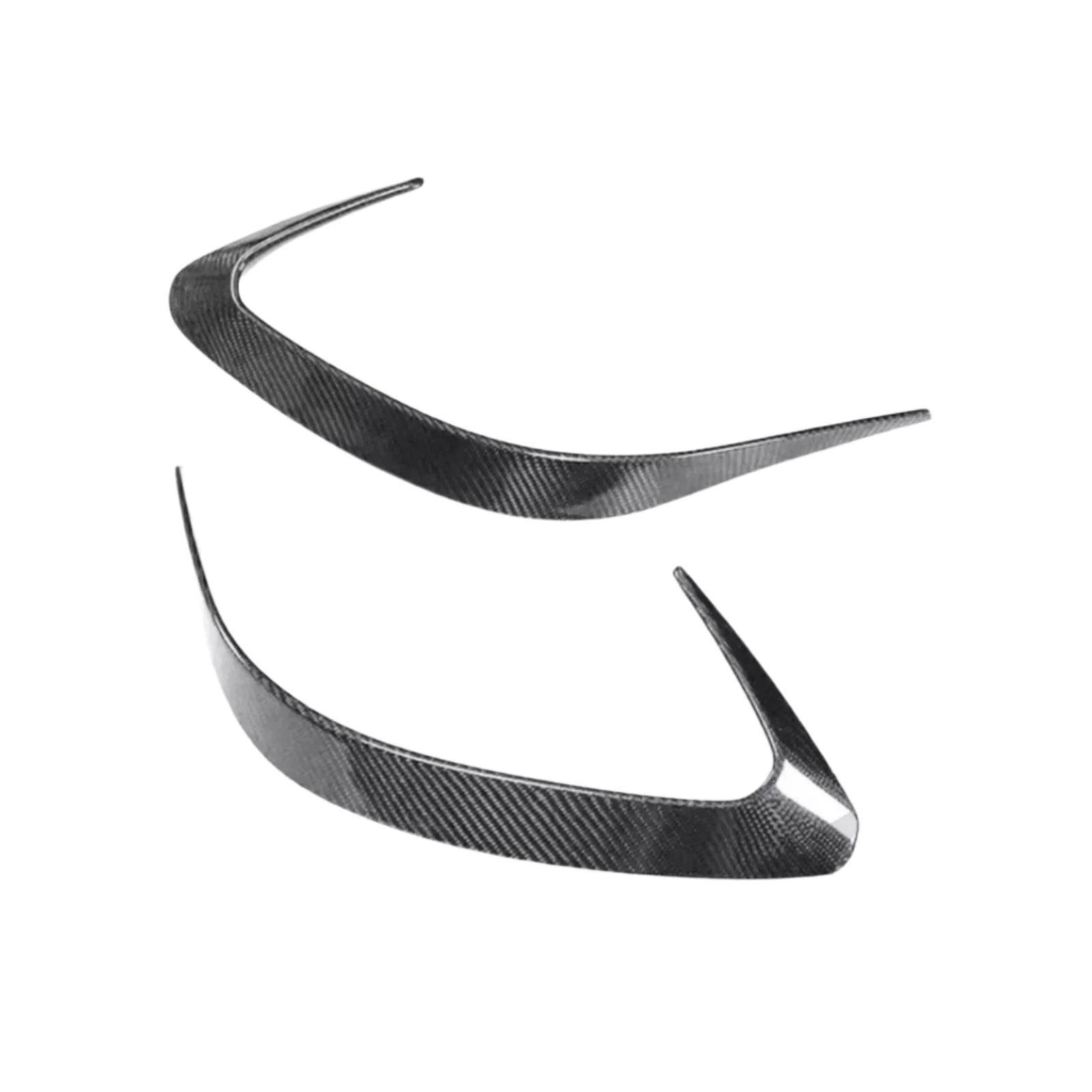 Carbon Rear Bumper Fins Vents Trim - Mercedes Benz C292 Coupe GLE63 GLE43 2015-17.