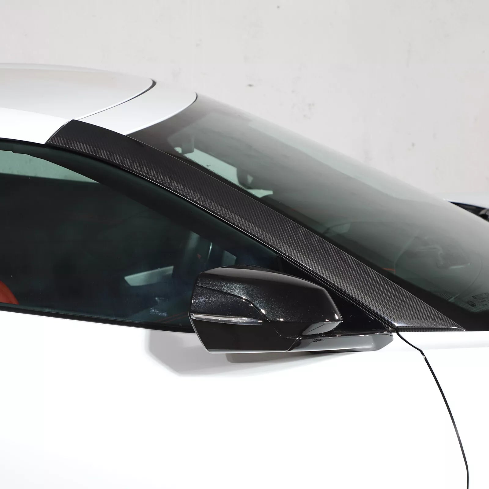 Carbon Fiber A-pillar Cover Trim - Corvette C8 2020-2025