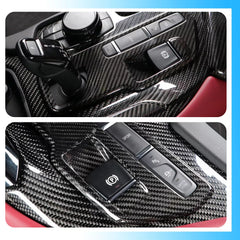 Carbon Fiber Gear Shift Panel Trim Gloss - Toyota Supra A90 MK5.