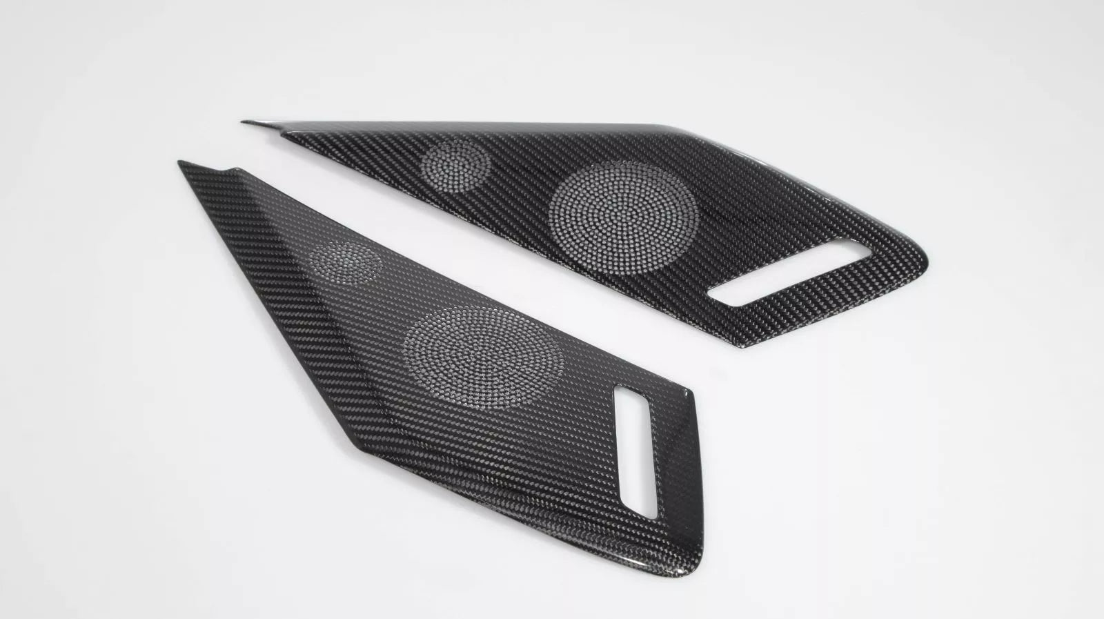 Carbon Fiber Door Sound Speaker Cover Trim - Corvette C8 2020-2025.