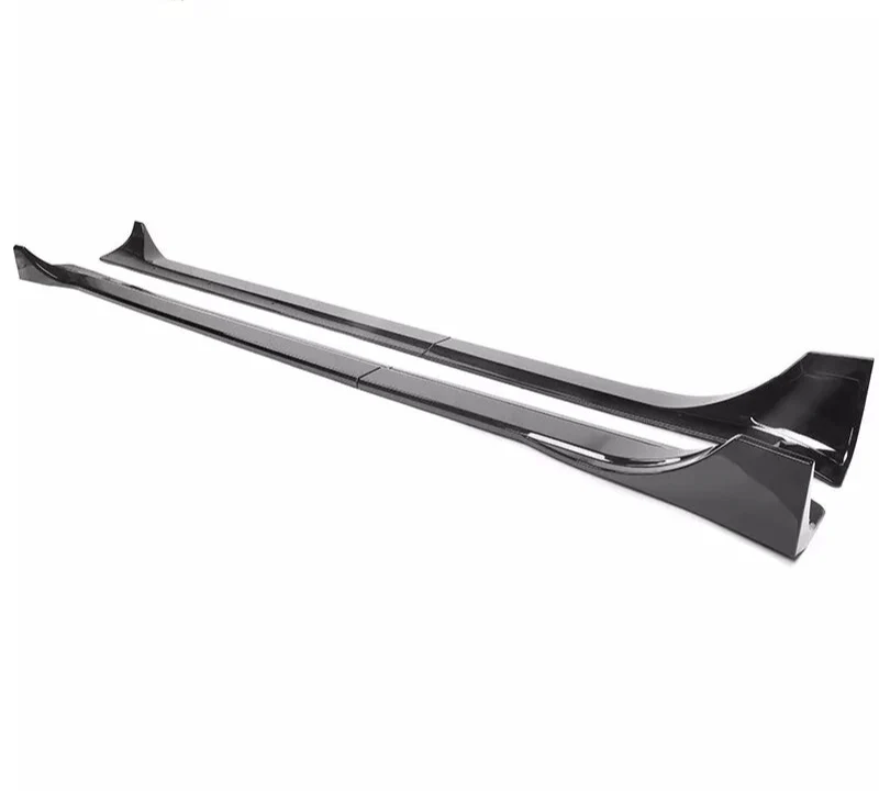 Gloss Black Side Skirts Extension V1 - 20-24 Tesla Model Y.