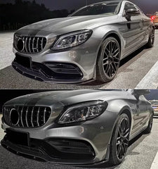 Carbon Fiber Front Lip - Mercedes Benz W205 C205 C63 AMG Coupe 2015-2021.
