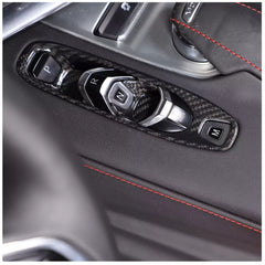 Carbon Fiber Interior Shifter Trim - Corvette C8.