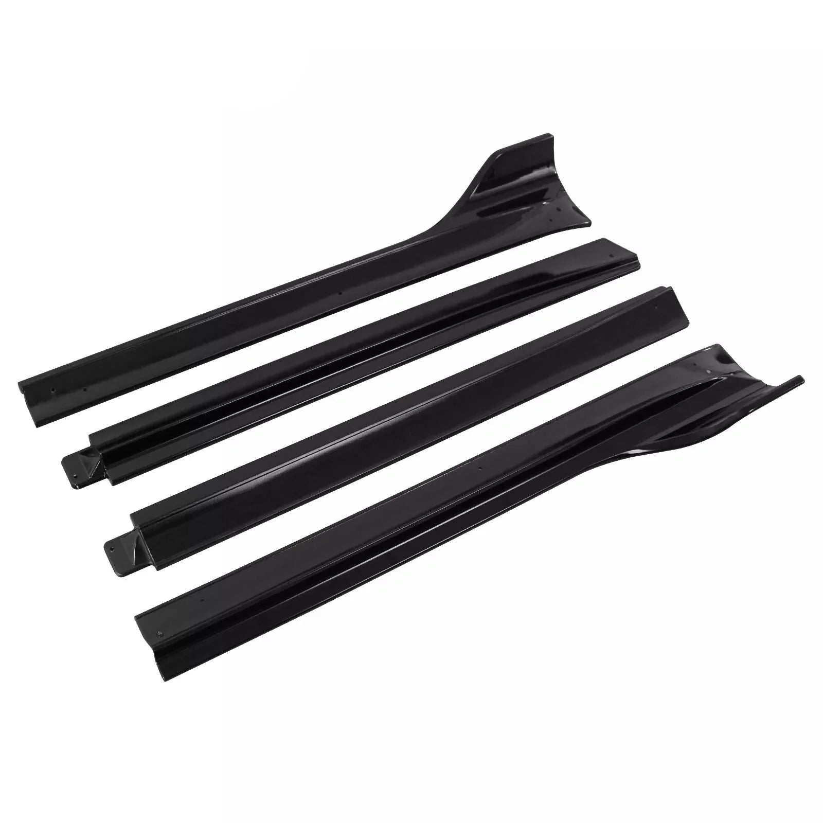 Gloss Black Side Skirts Extension V3  - 20-24 Tesla Model Y.