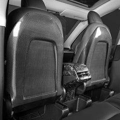 Carbon fiber seatback Cover - Tesla Model Y/3.