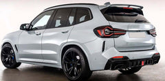 ABS Gloss Black Rear Diffuser w/ Brakelight - BMW X3 G01 X4 G02 LCI M Sport.