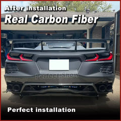 Carbon Fiber Rear Diffuser - Chevrolet Corvette C8 Z06.
