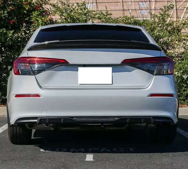 H Style Carbon Fiber Rear Trunk Spoiler - Honda Civic Type R 11th Gen.
