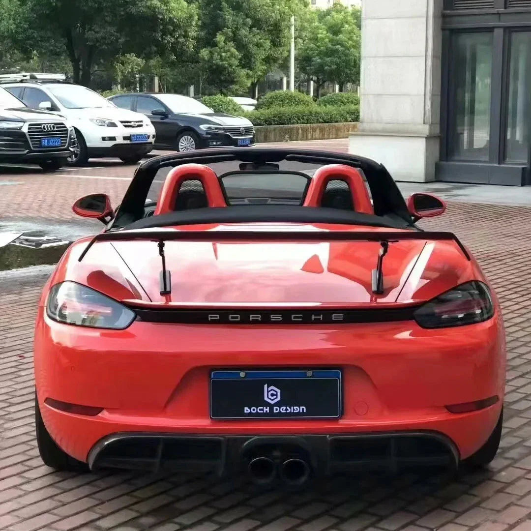 V1 Carbon Fiber Wing - Porsche 981 718 Cayman & Boxman.