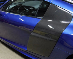 Carbon Side Door Fenders Blade Trims Panel - Audi R8 V8 V10 Coupe 2008-15.