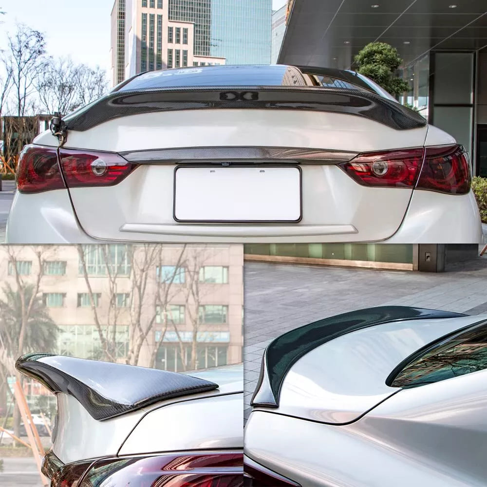 Carbon Fiber Rear Spoiler - 2014-23 Infiniti Q50.