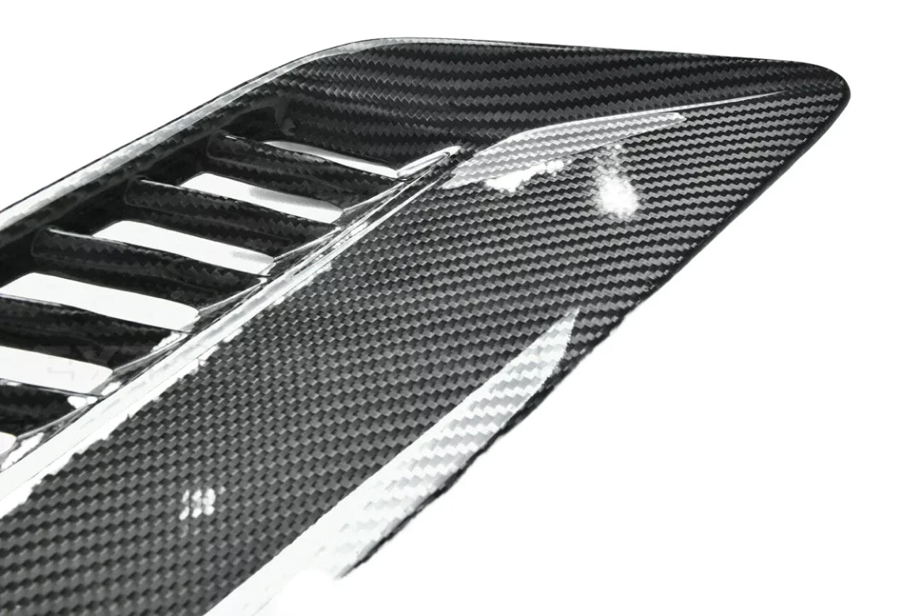Carbon Fiber Grille Vents Side Fender Corvette C7 Z06.