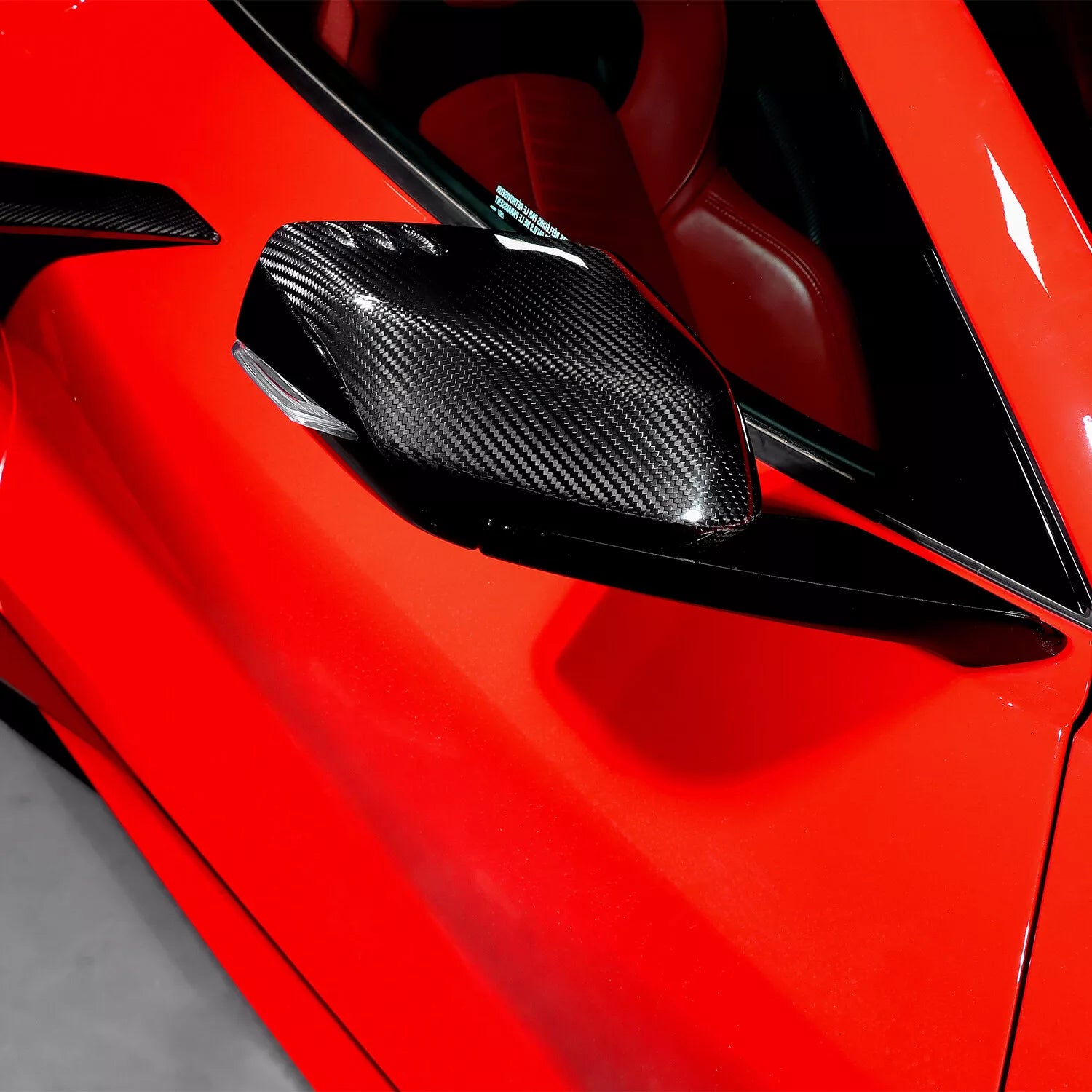 Carbon Fiber Mirror Caps -  Corvette C8 20-22.