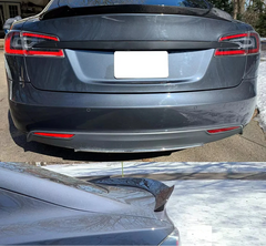 Carbon Fiber H Style Spoiler- 12-24 Tesla Model S.