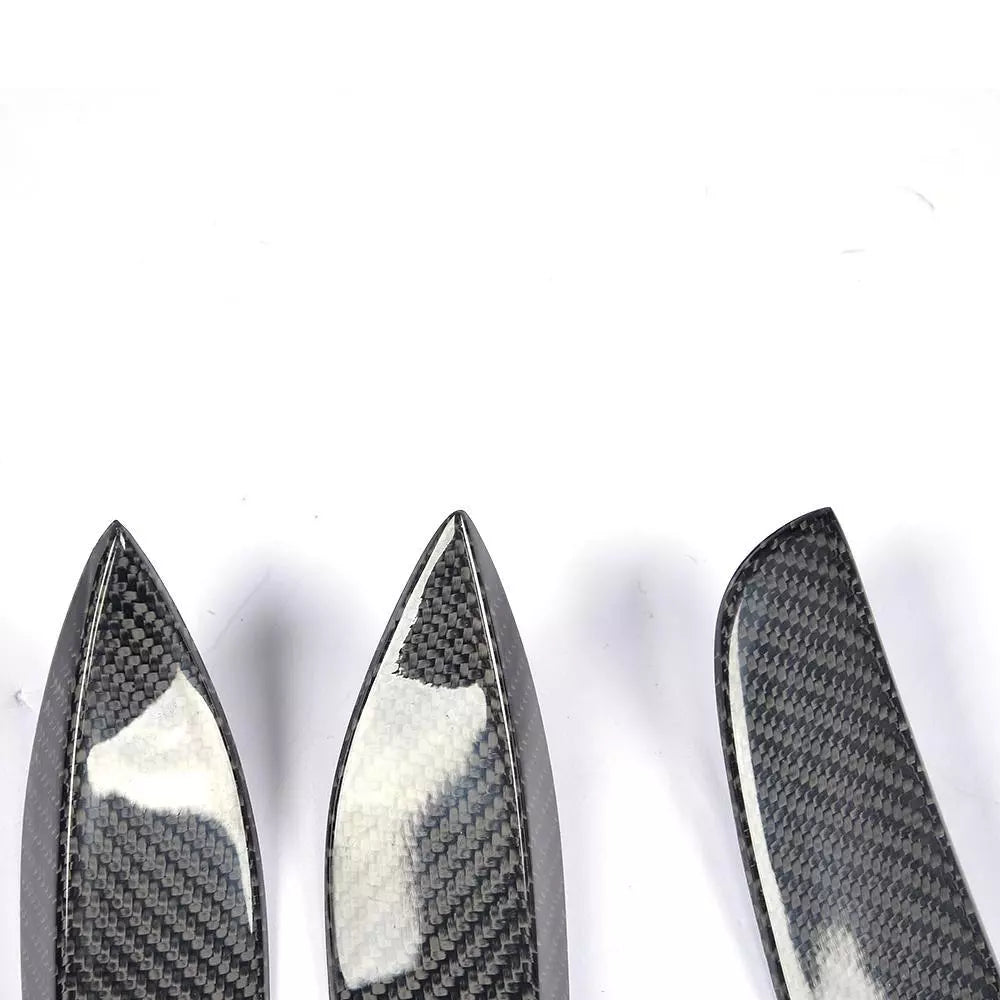 Carbon Front Bumper Canards Fins - Mercedes Benz W205 C205 C63 2015-2021.