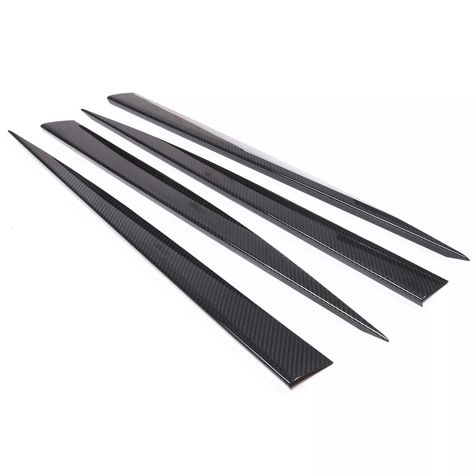 Carbon Fiber Side Skirt Trim Strip - Corvette C8 Stingray Coupe 2020-2025.