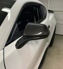 Carbon Fiber Mirror Cover Caps Overlay - 2016-2022 Chevy Camaro SS RS ZL1.
