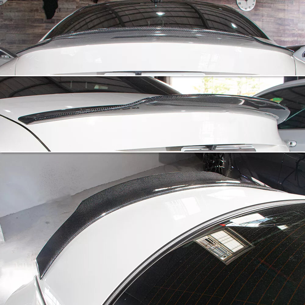 R Style Carbon Fiber Spoiler - 2017-2022 Infiniti Q60 Q60S Coupe.