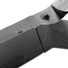 Carbon Fiber Front Lip (3pc) - 20-24 Tesla Y Track Pack.