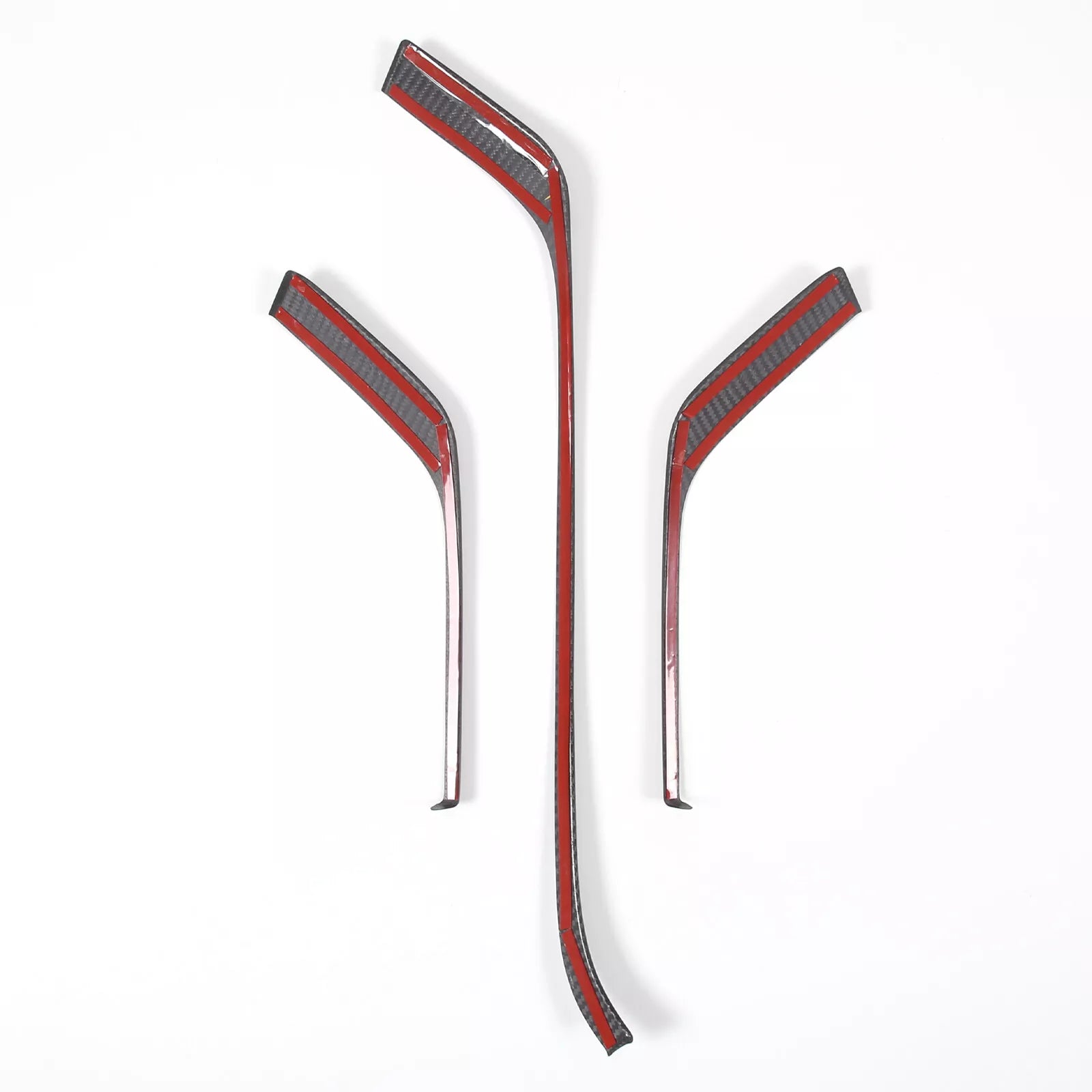 Carbon Fiber Dashboard L-shaped Trim Strip Cover - Corvette C8 20-24.