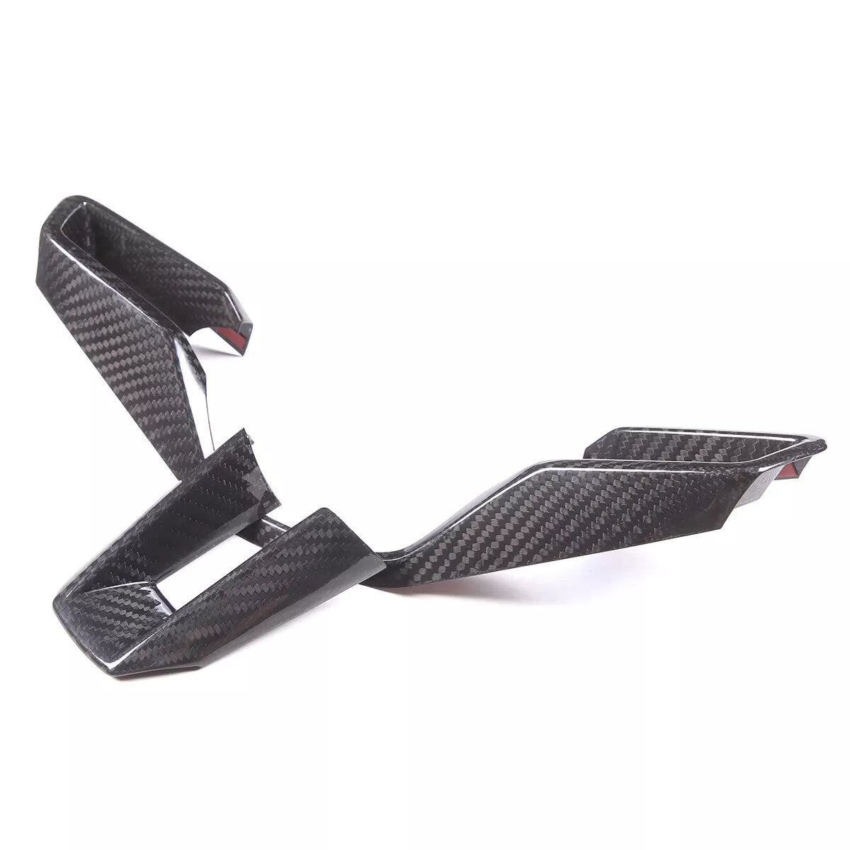 Dry Carbon Fiber Steering Wheel Cover Trim - Porsche taycan 2019-2023.