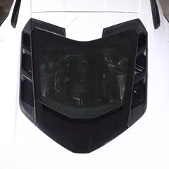 Carbon Fiber Rear Window Trim Cover Set - 2020-25 C8 Corvette Coupe.