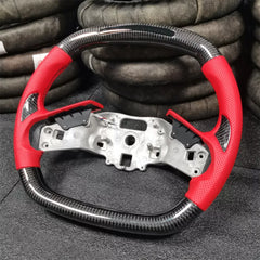 Carbon Fiber LED Steering Wheel w/ Red Leather - Corvette C8 Z51.