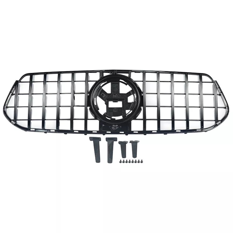 Gloss Black GTR Style Front Grille - Mercedes Benz GLE W167.