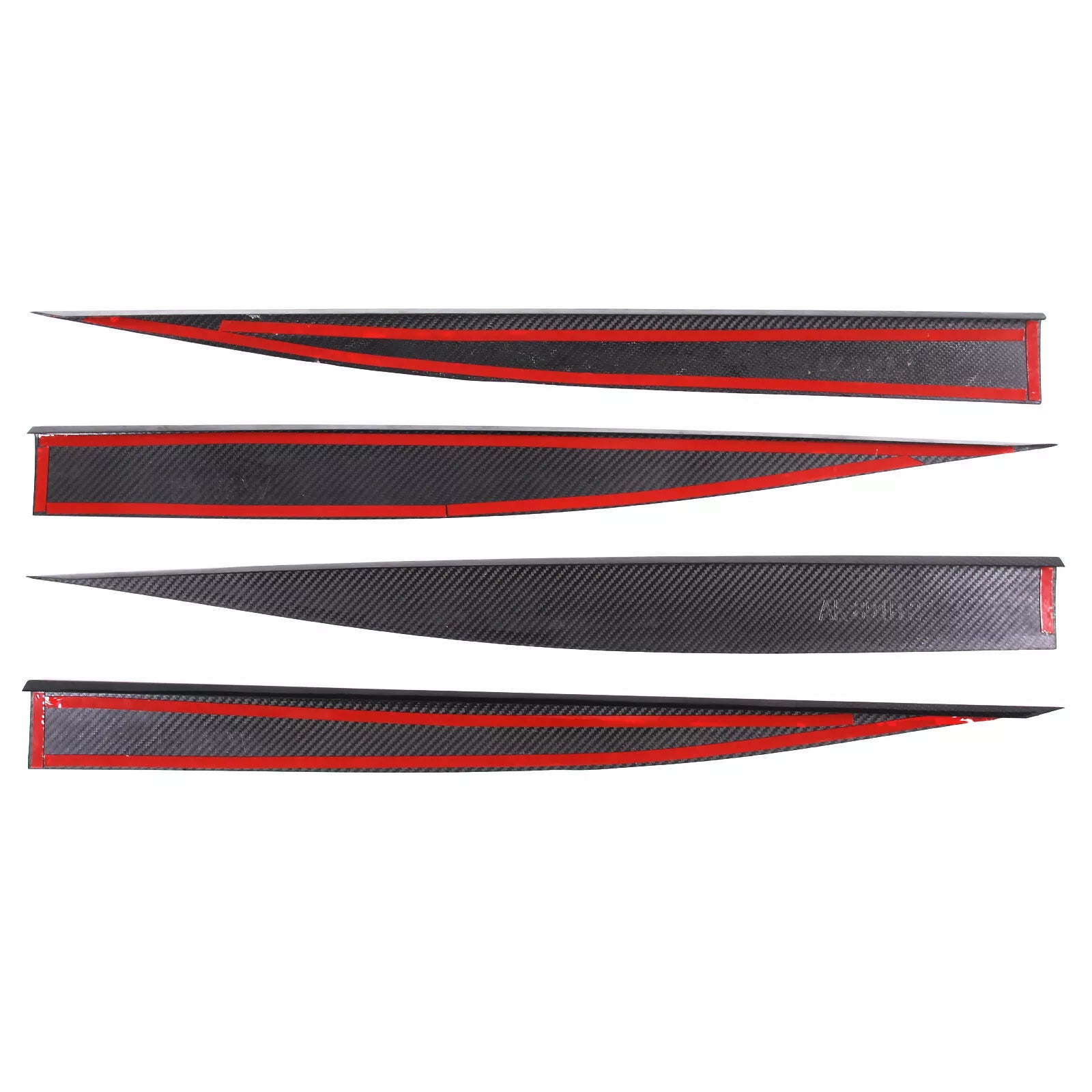 Carbon Fiber Side Skirt Trim Strip - Corvette C8 Stingray Coupe 2020-2025.