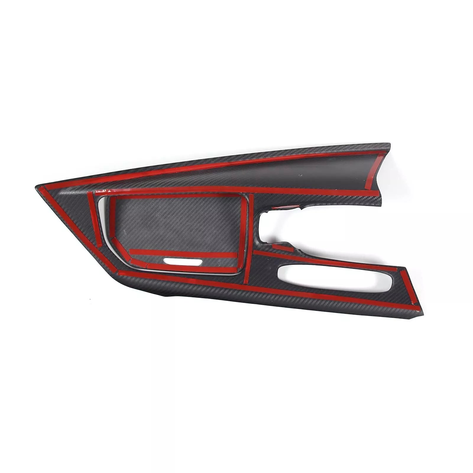 Carbon Fiber Center Console Cover + Cup Holder Lid Cover - Corvette C8.