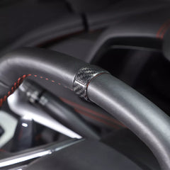 Carbon Fiber Steering Wheel Cover Trim Ring - Corvette C8 2020-2024.