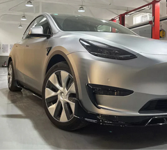 Gloss Black Side Skirts Extension V1 - 20-24 Tesla Model Y.